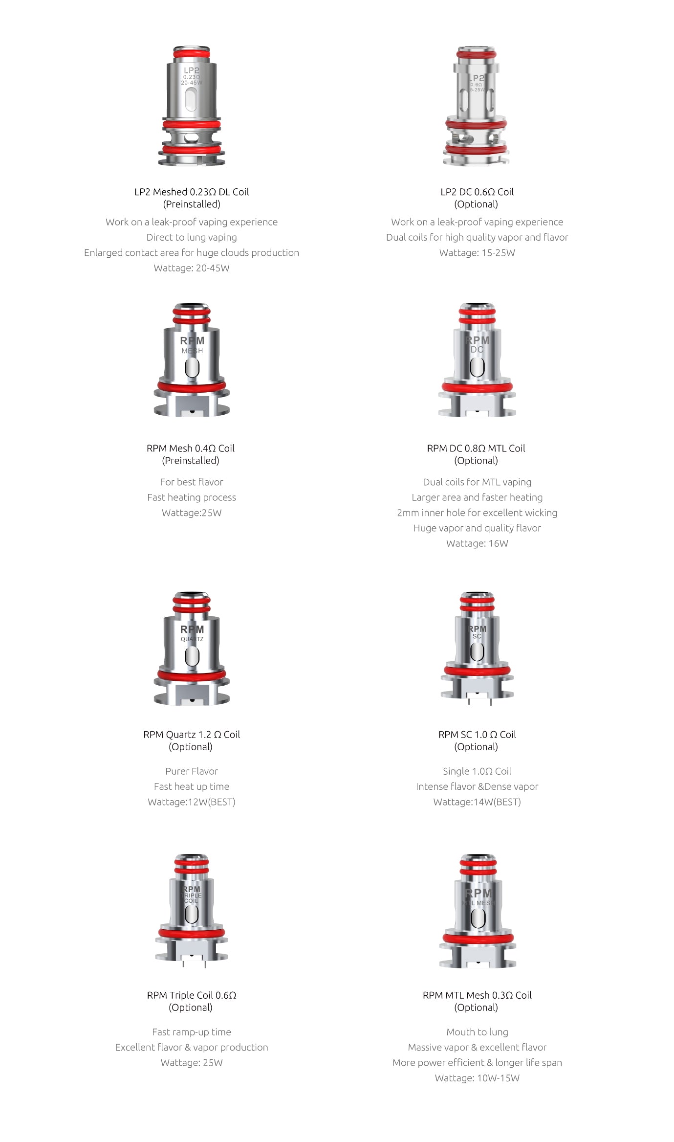 Smok LP2 Replacement Coils