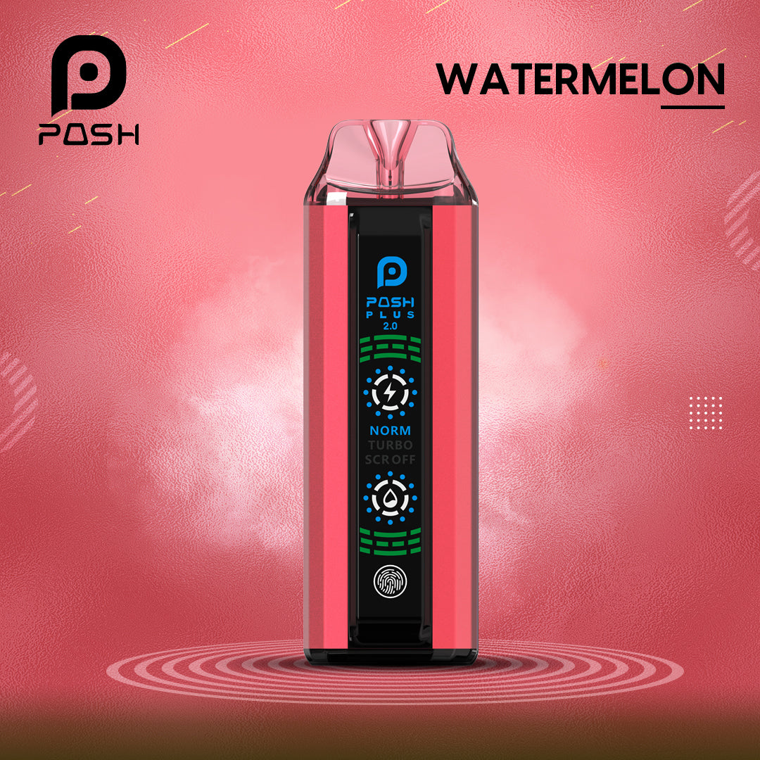 Posh Plus 2.0 Disposable Vape 20000 Puffs – Watermelon Ice 50mg