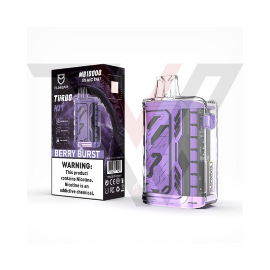 ELM Bar Turbo Hit Disposable - Berry Blast 5% - 10000 Puff