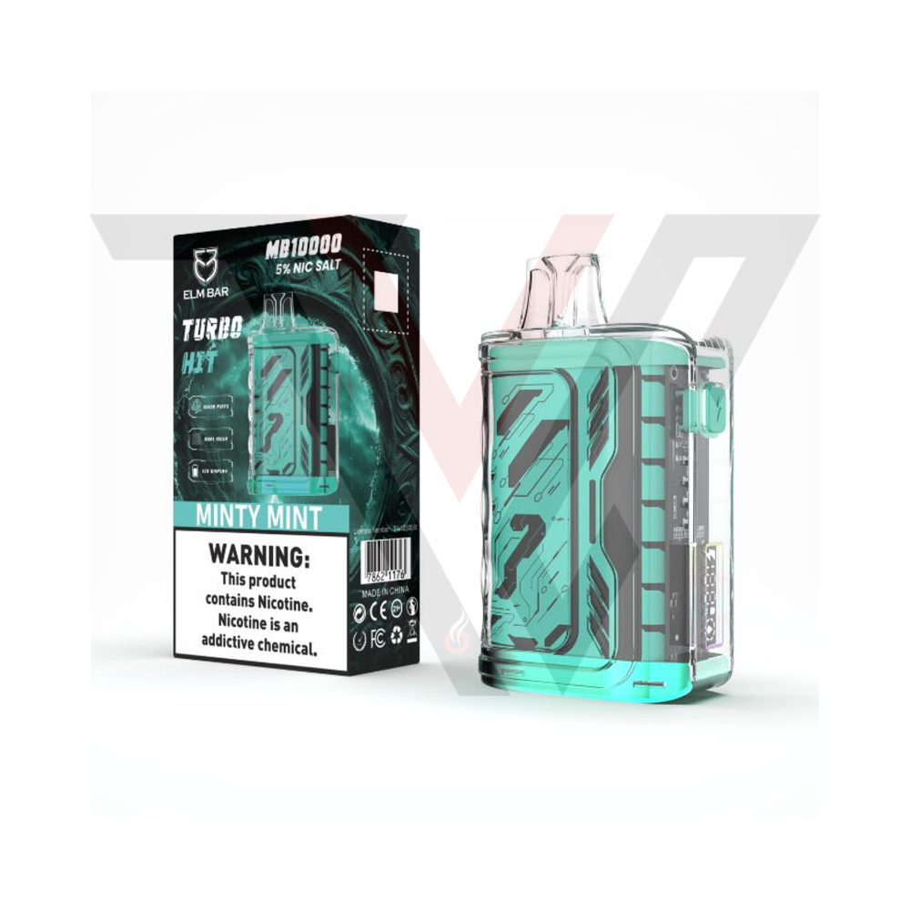 ELM Bar Turbo Hit Disposable - Minty Mint 5% - 10000 Puff