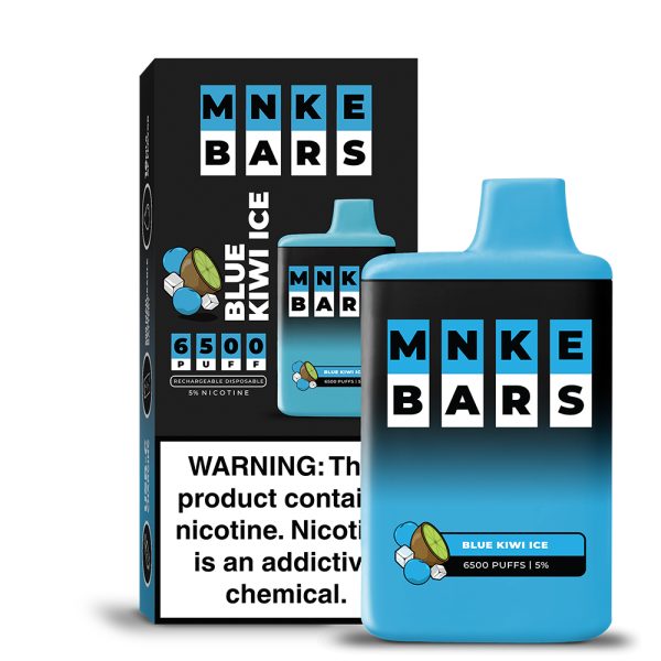 MNKE BARS Disposable - 6500 Puff - Blue Kiwi Ice 2%