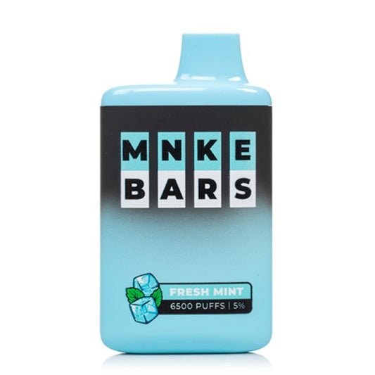 MNKE BARS Disposable - 6500 Puff - Fresh Mint 2%