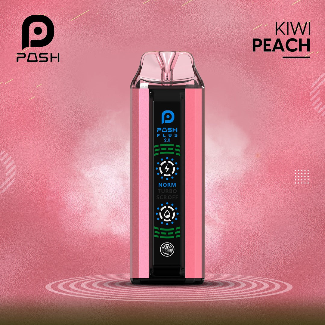 Posh Plus 2.0 Disposable Vape 20000 Puffs – Kiwi Peach Ice 50mg