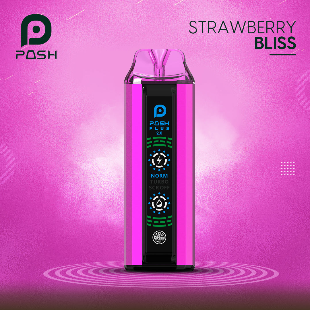 Posh Plus 2.0 Disposable Vape 20000 Puffs –  Strawberry Bliss 50mg