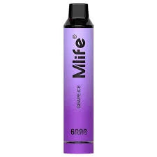 M-Life Disposable 6000 Puffs - Grape Ice 50mg